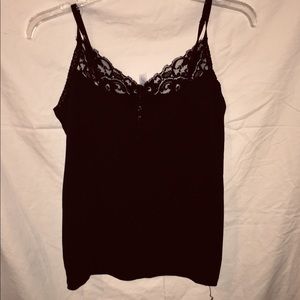 Lacy Black Camisole.